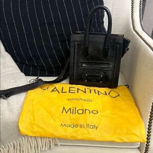 Mario Valentino Black Mini Bag leather
